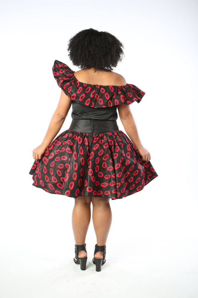 
            
                Load image into Gallery viewer, AMANDINE AFRICAN PRINT WOMEN&amp;#39;S PUFFY SKIRT - KEJEO DESIGNS
            
        