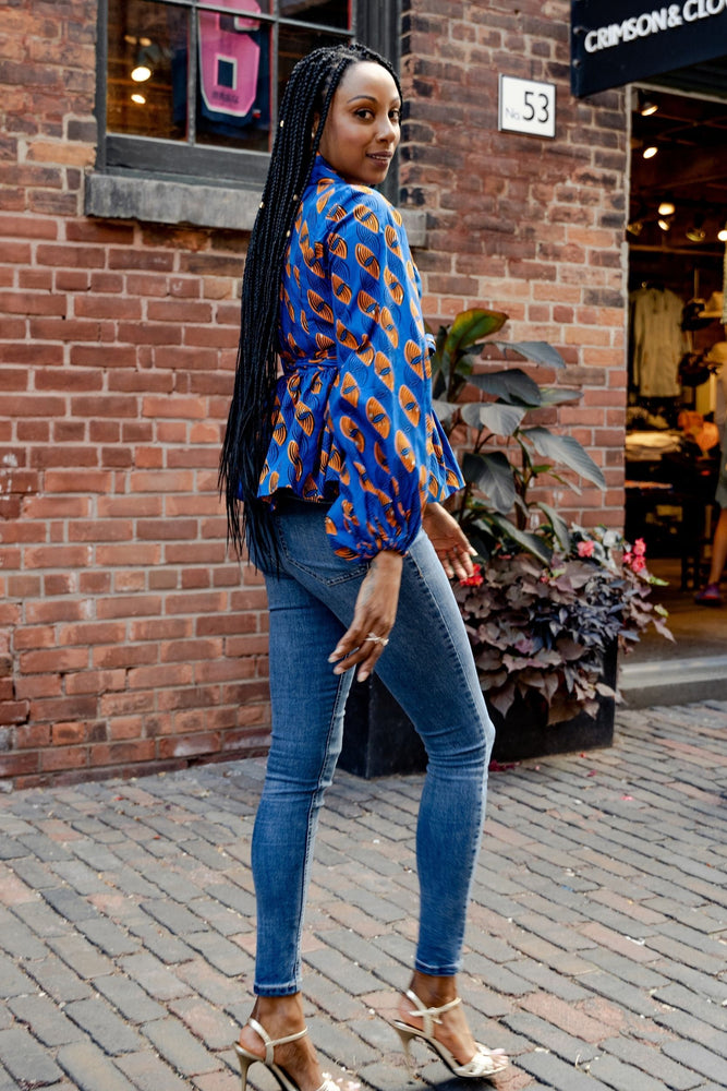 
            
                Load image into Gallery viewer, ANAYIS AFRICAN PRINT WOMEN&amp;#39;S BLAZER - KEJEO DESIGNS
            
        