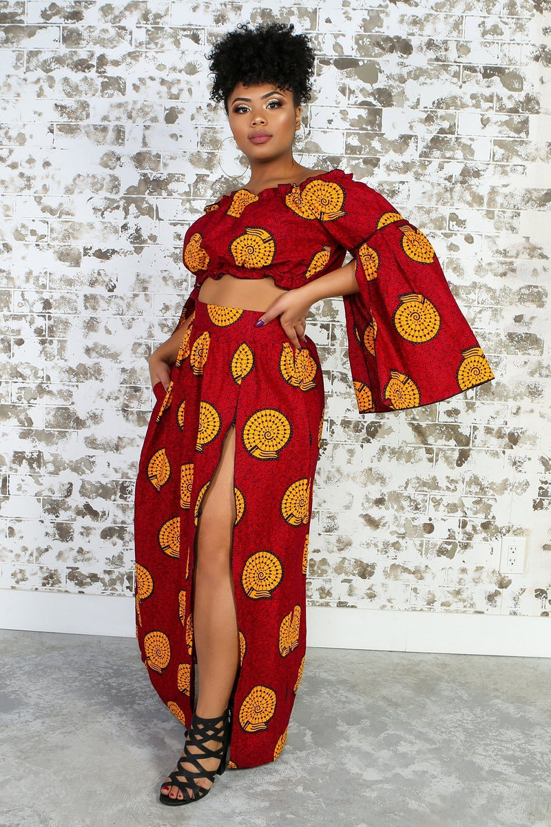 AZIZA African Print Crop Top – KEJEO DESIGNS