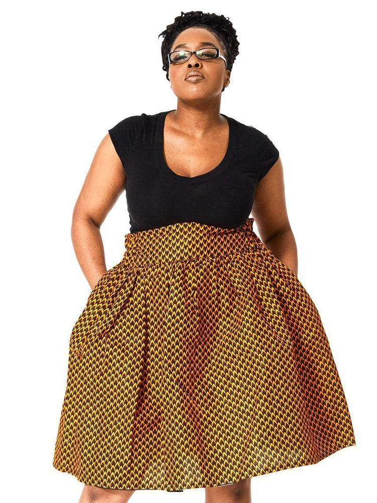 BENITA African Print Midi Skirt II SKIRT KEJEO 
