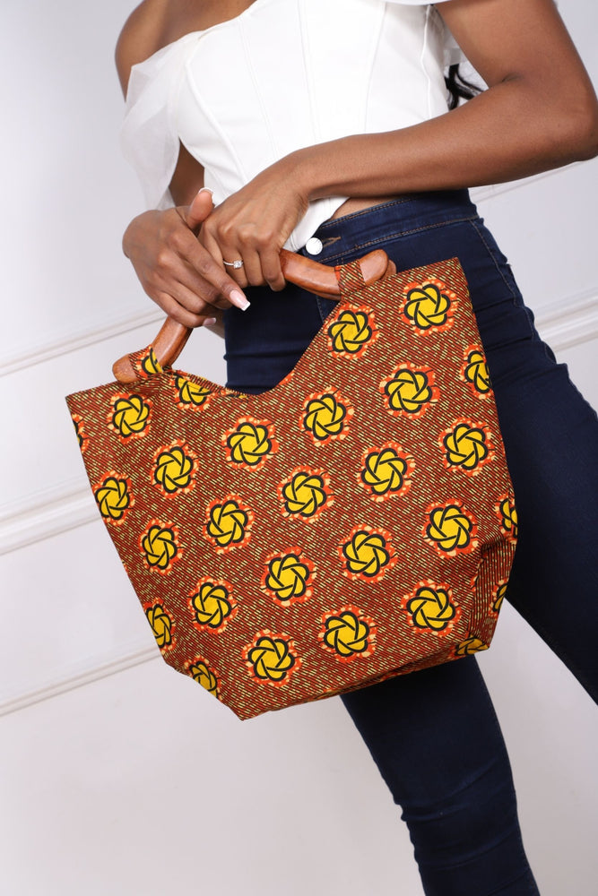 
            
                Load image into Gallery viewer, CORINTIA African Print Bag - KEJEO DESIGNS
            
        