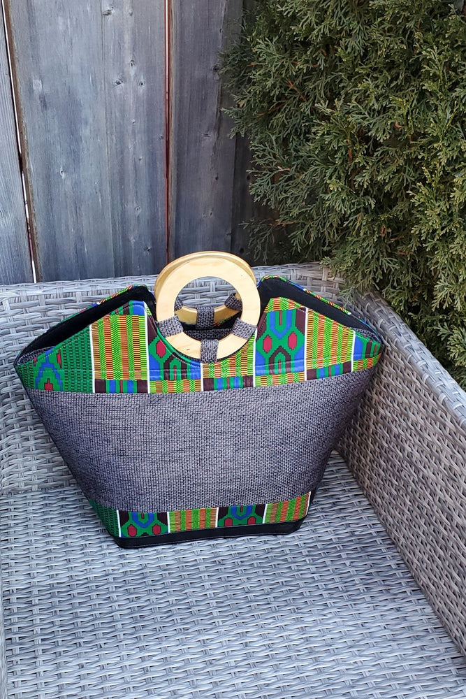 
            
                Load image into Gallery viewer, DELPHINA African Print Bag - KEJEO DESIGNS
            
        