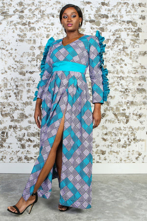 DIYANA African Print Dress DRESS KEJEO 