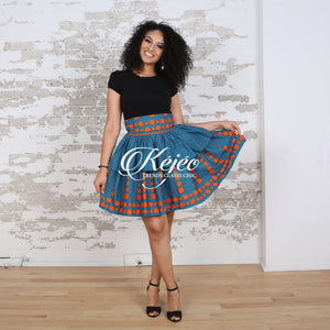 ELORA African Print Peplum Mini skirt SKIRT KEJEO 