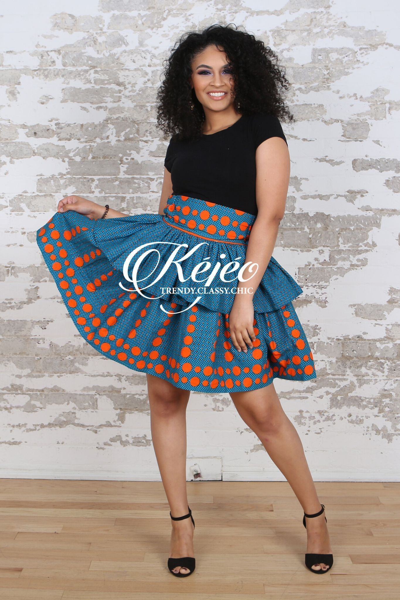 ELORA African Print skirt for Women (Mini) – KEJEO DESIGNS