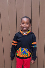 ENOWA AFRICAN PRINT UNISEX KIDS’ HOODIE SWEATSHIRT. - KEJEO DESIGNS