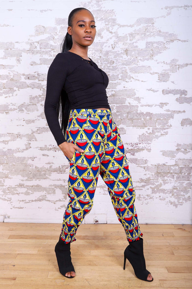 
            
                Load image into Gallery viewer, ESSE AFRICAN PRINT WOMEN&amp;#39;S PANT - KEJEO DESIGNS
            
        
