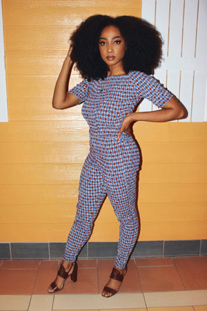 
            
                Load image into Gallery viewer, FARIA I African Print jumpsuit JUMPSUIT KEJEO 
            
        
