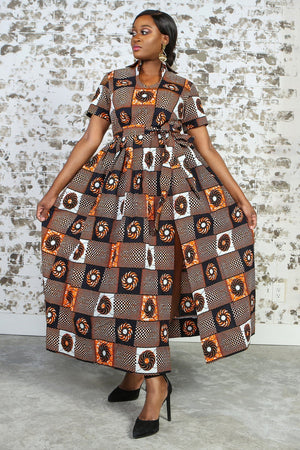 GLORIA African Print Dress DRESS KEJEO 