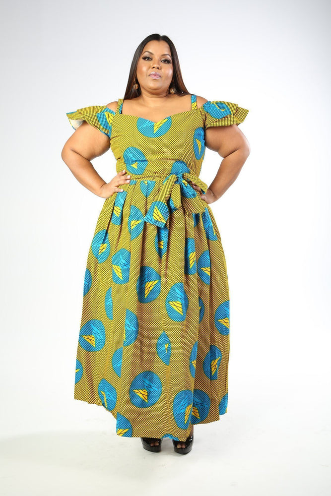 JUNITA African Print Dress - KEJEO DESIGNS
