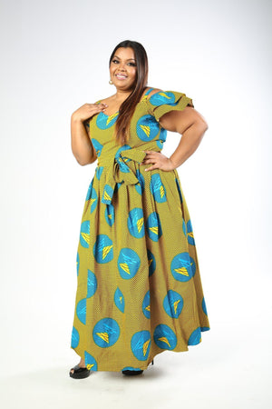 JUNITA African Print Dress - KEJEO DESIGNS