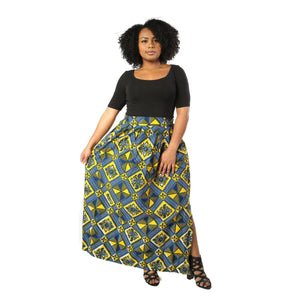KAMI African Print Maxi Skirt SKIRT KEJEO 