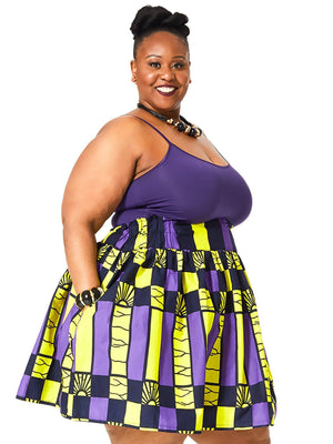 MELIA African Print Mini Skirt SKIRT KEJEO 