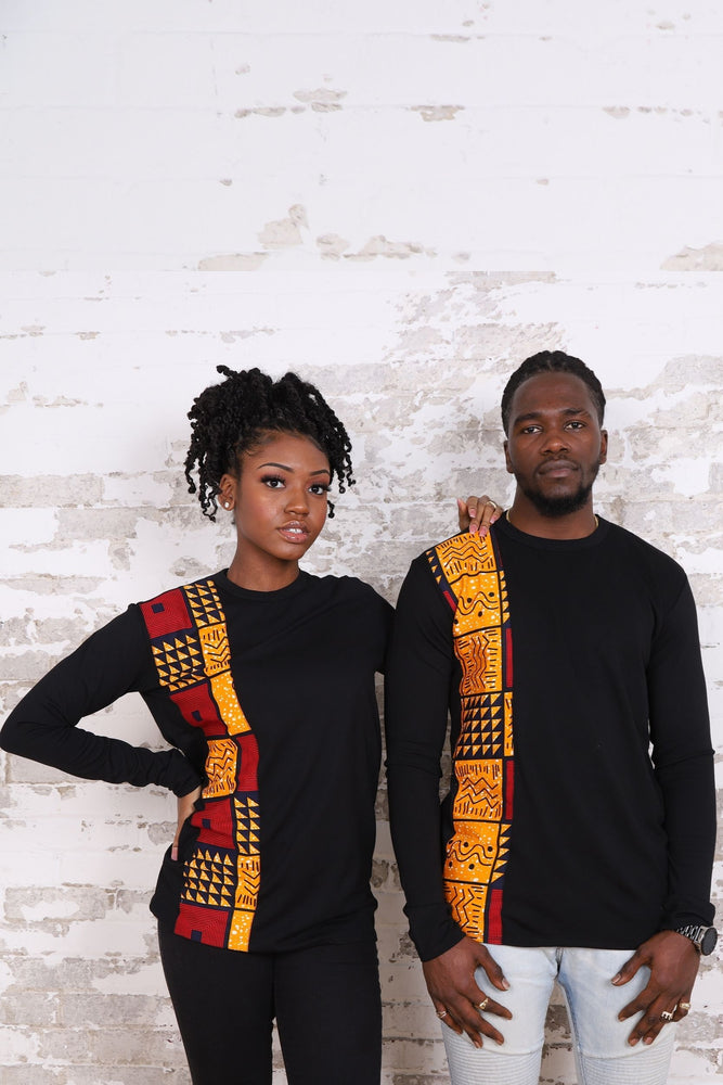 MIKO African Print Long Sleeve Unisex Adults' Shirt - KEJEO DESIGNS