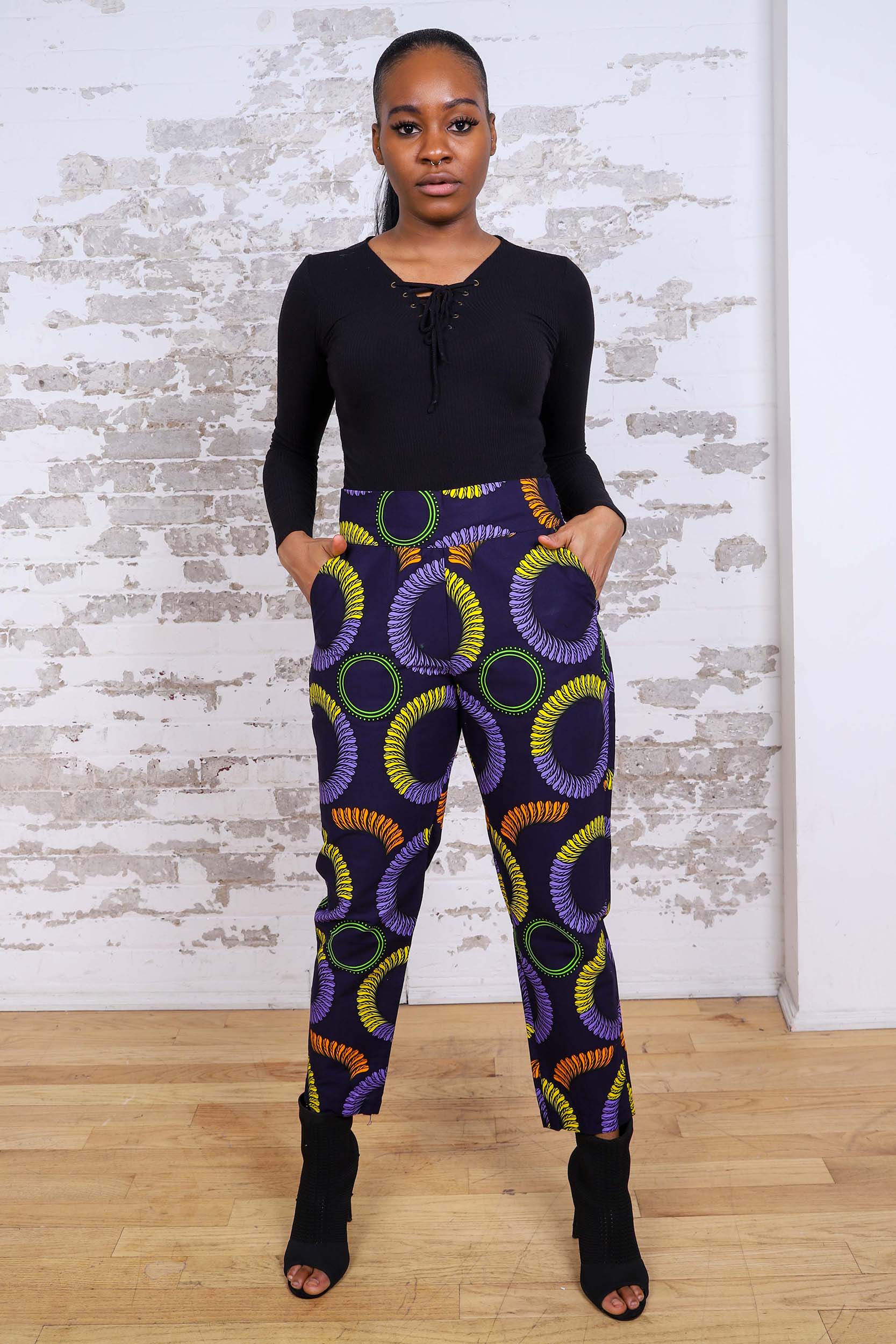 MILLAR AFRICAN WOMEN'S PANT WITH POCKETS - KEJEO DESIGNS