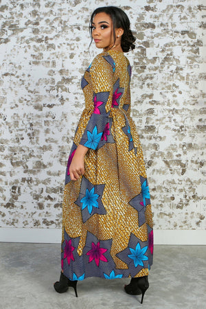 PRUDENCIA African Print Dress DRESS KEJEO 