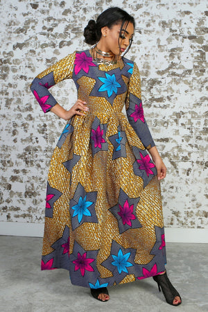 PRUDENCIA African Print Dress DRESS KEJEO 