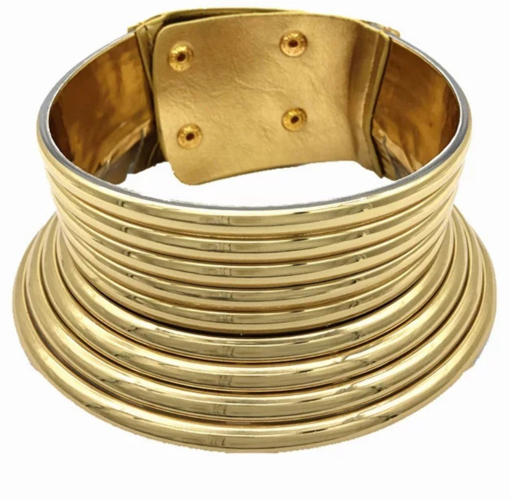 gold african necklace- Kejeo Designs