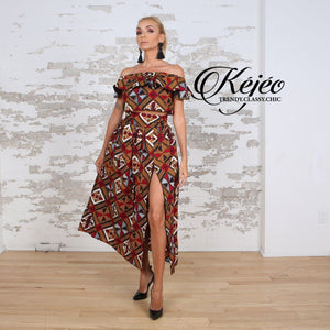 SORAYA African Print Maxi Skirt SKIRT KEJEO 
