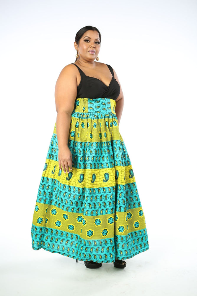 
            
                Load image into Gallery viewer, UDU African Print Women&amp;#39;s Maxi Skirt - KEJEO DESIGNS
            
        