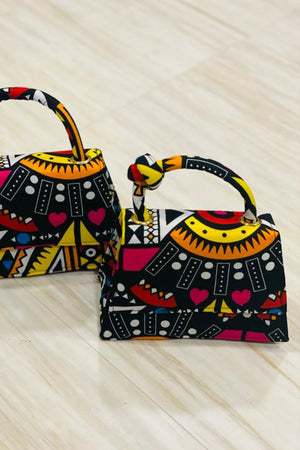 ZIRA African Print Mini Bag (With Knot) - KEJEO DESIGNS
